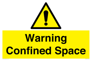 Warning Confined Space